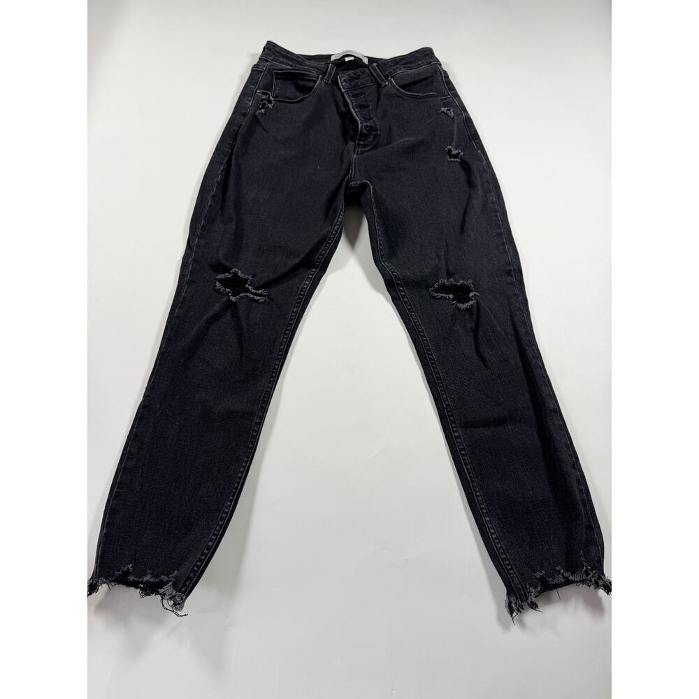 Abercrombie & Fitch Women’s Black Distressed Skinny Jeans 28 / 6 Short – High
